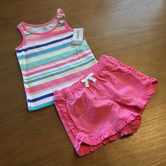 Carter's Other - 2/$15 Carter’s Girl Tank and Short Set